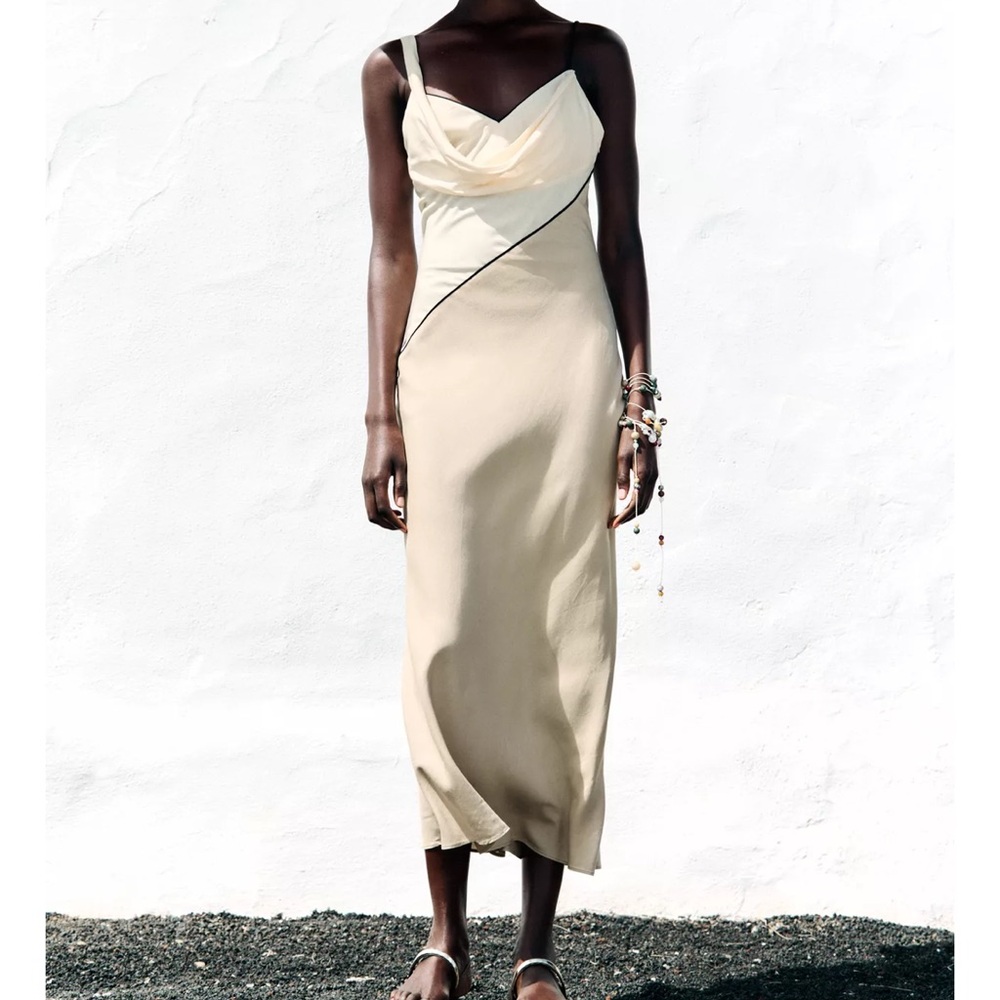 Zara Cream Midi Dress